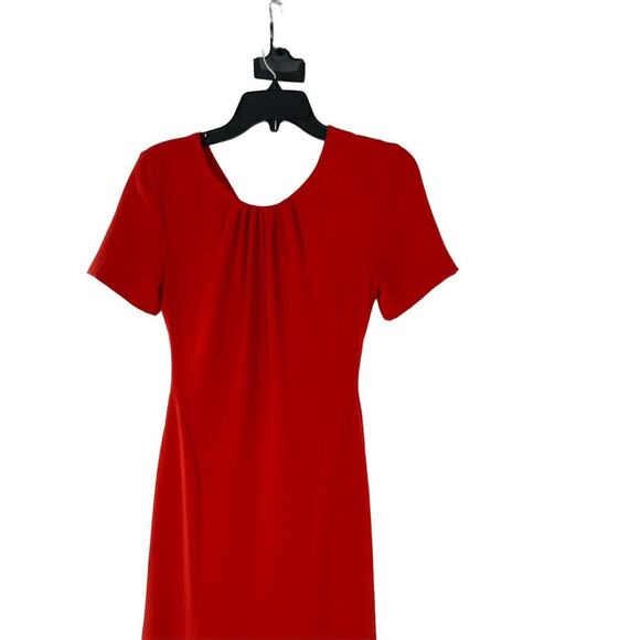 Diane Von Furstenberg Midi Dresses Women's Size 0 Rose A-Line Fitted Line Cutout - Picture 6 of 12